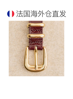 自营欧洲直邮Sezane 女士紫色牛皮腰带新款情人节礼物