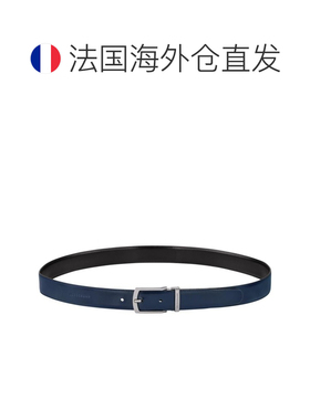 自营Longchamp/珑骧 男士黑色皮革腰带情【付后1h可退】