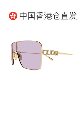 香港直邮Gucci 古驰 女士 Eyewear 矩形框太阳镜 GG1936S005GOLDG