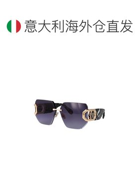 欧洲直邮PHILIPP PLEIN 女士太阳镜 SPP1330300 AW2025 蓝色