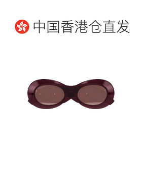 1h可退 香港直邮GUCCI 女士眼镜 GG1696S003 AW2025 红色 几何框