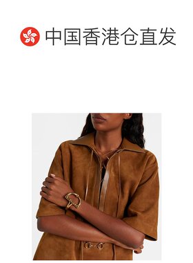 1h可退 香港直邮Gucci 古驰 女士 半马衔扣手镯 metal金属色 舒适