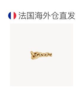 自营欧洲直邮YSL圣罗兰 女士黄金色再生金囚犯式链环戒指饰品