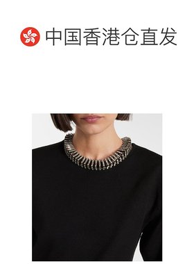 香港直邮Saint Laurent 圣罗兰 女士 金字塔式水晶装饰项链