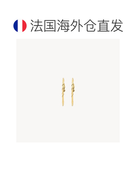 自营欧洲直邮YSL圣罗兰 CASSANDRE女士做旧金色金属桑葚枝耳环