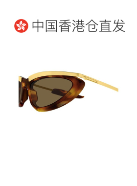 1h可退 香港直邮Bottega Veneta 葆蝶家 女士 猫眼镀金龟甲色醋纤