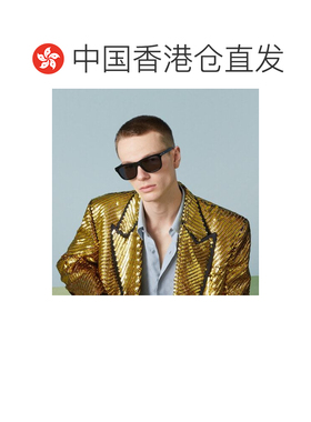 自营Gucci 条纹长方形框太阳镜 古驰755271J0740