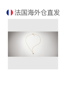 自营欧洲直邮GUCCI古驰 Interlocking女士金色18K金锆石项链吊坠