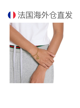 自营欧洲直邮GUCCI古驰 金色黄铜金色1947手链吊饰男女通用配饰