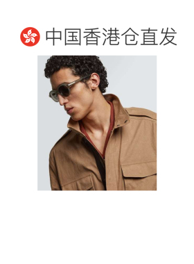 香港直邮zegna 杰尼亚 男士 圆形太阳眼镜 grey灰色 舒适时尚