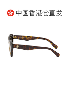 1h可退 香港直邮LOEWE 罗意威 女士 棕色 Mini Anagram Cateye 太