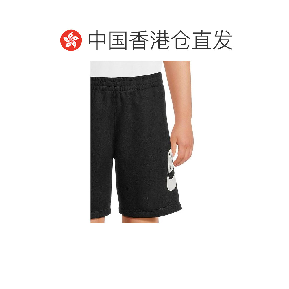 香港直邮Nike 耐克 男童 毛圈布短裤(幼童)童装 black黑色 舒适时,淘宝优惠券,粉丝福利购,淘宝优惠卷