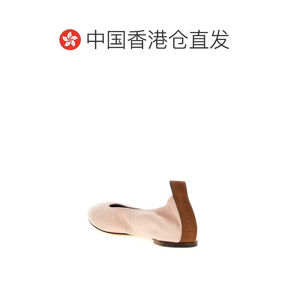 香港直邮Lanvin 徽标平底鞋 FWBAMB02NAPA - 图1