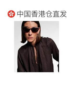 香港直邮Gucci 古驰 女士 双G猫眼太阳眼镜 brown棕色 舒适时尚