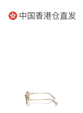 1h可退 香港直邮Miu Miu 缪缪 女士 徽标太阳镜 MU52YS metal金属