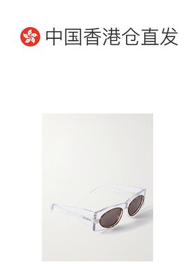 1h可退 香港直邮Alaia 女士 矩形框醋纤太阳眼镜 AA0085S001