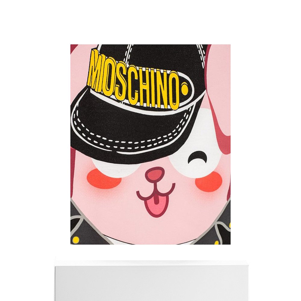 香港直邮Moschino【王俊凯同款】狗狗图案印花T恤 3XA0773914010-图3