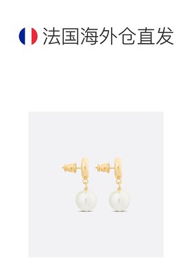 欧洲直邮DIOR迪奥CD耳环时尚饰品树脂珠优雅精致百搭E1850CDNRS