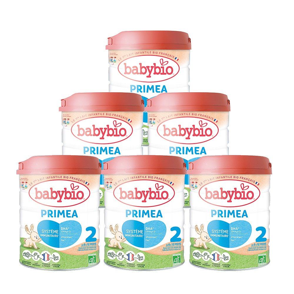 6罐装 欧洲直邮BABYBIO伴宝乐有机婴儿宝宝奶粉2段6-12个月800g,淘宝优惠券,粉丝福利购,淘宝优惠卷