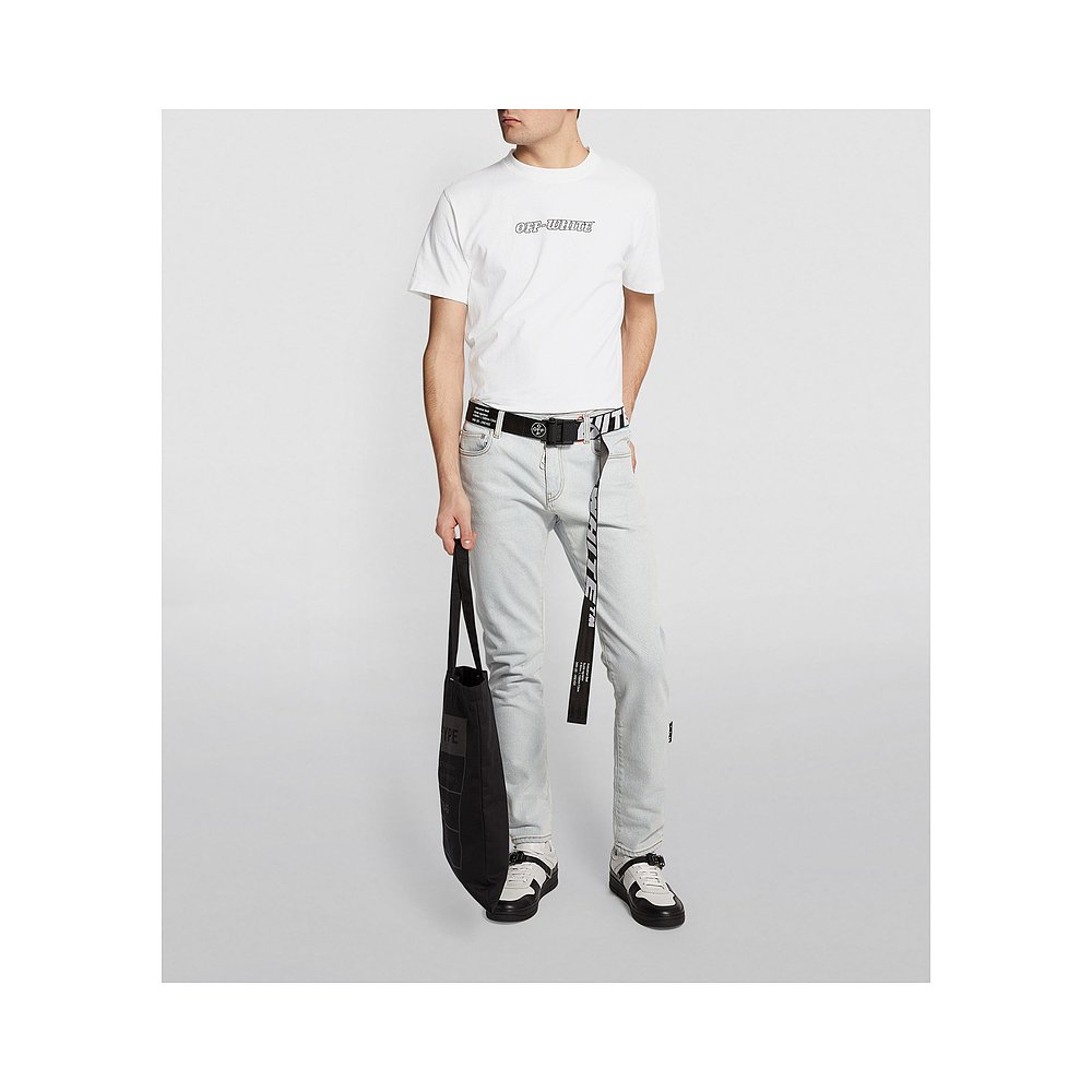 香港直邮Off-White 男士logo印花短袖T恤 - 图0