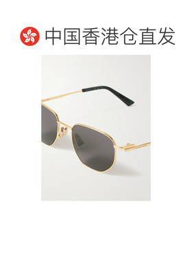 1h可退 香港直邮Bottega Veneta 葆蝶家 男士 金色太阳镜 BV1301S