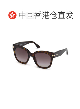 香港直邮TOM FORD 女士眼镜 FT06135252TU AW2025 黑色 徽标太阳