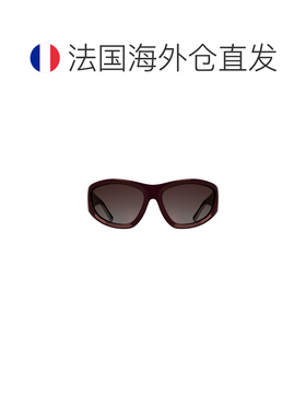 自营欧洲直邮Longchamp珑骧 女士金属酒红色植物树脂太阳镜