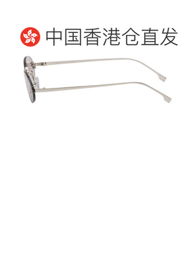 1h可退 香港直邮Fendi 芬迪 男士 银色 First Crystal 太阳镜 FE4