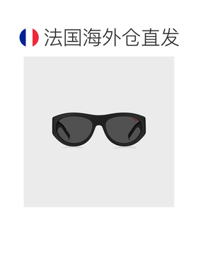 自营欧洲直邮HUGO BOSS雨果HUGO RED带 3D 字母的黑色醋酸纤维太