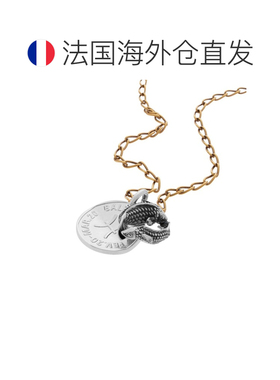 自营欧洲直邮Balenciaga巴黎世家 女士金色/银色黄铜双鱼座项链