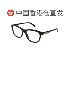 1h可退 香港直邮Gucci 古驰 男士 徽标平光镜 GG1292O black黑色