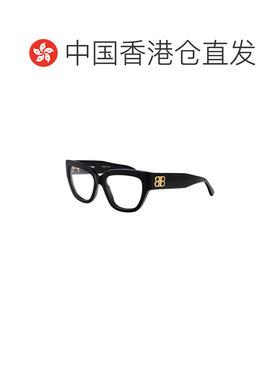 1h可退 香港直邮BALENCIAGA 女士眼镜 BB0326O001 SS2026 黑色 几