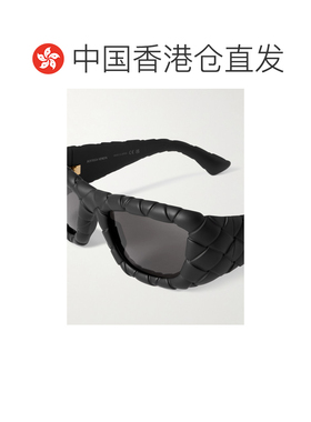 香港直邮Bottega Veneta 葆蝶家 女士 黑色 Intrecciato Rectangu