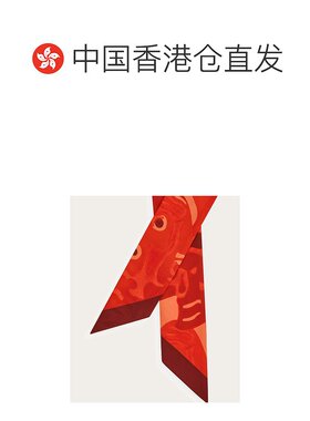 香港直邮Salvatore Ferragamo 鱼形印花丝巾 3210【付后1h可退】