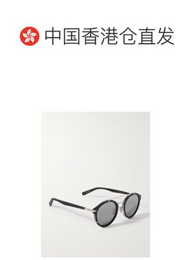 香港直邮DIOR 迪奥 男士 BlackSuit R7U 醋纤镀银圆框太阳眼镜 DM