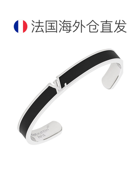 自营欧洲直邮LV路易威登 Initiales女士黑色金属皮革手镯