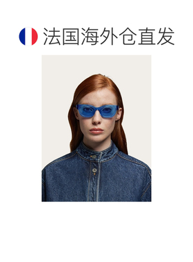 自营欧洲直邮Ferragamo菲拉格慕 女士蓝色醋酸纤维太阳镜