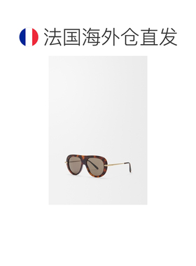 自营欧洲直邮LOEWE罗意威 Pilot Slim女士棕色醋酸太阳镜