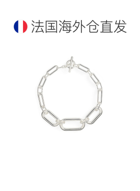 自营欧洲直邮Ralph Lauren拉夫劳伦 女士银色镀银链环项链