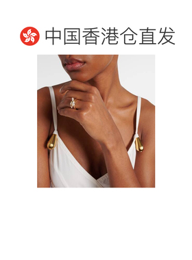 1h可退 香港直邮Bottega Veneta 葆蝶家 女士 打结镀金纯银戒指