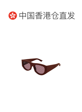 香港直邮GUCCI 女士眼镜 GG1918S004 AW2025 棕色 矩形镜框太阳镜