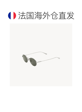 自营欧洲直邮YSL圣罗兰 SL 799银色/灰色金属圆形太阳镜男女通用