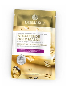 德国药房DERMASEL死海海盐黄金紧致抗皱通用面膜12ml正品