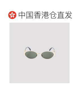 1h可退 香港直邮versace 范思哲 女士 金色金属太阳眼镜 0VE22991