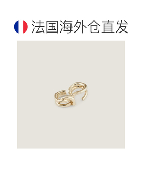自营欧洲直邮Givenchy纪梵希 Chain Link女士浅金色金属双指戒指
