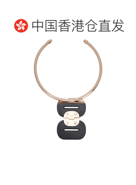 香港直邮MaxMara 麦斯玛拉 女士 金属黑檀木色短项链 MXAPINZA261