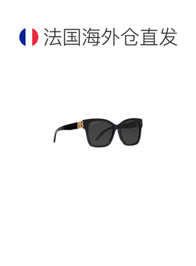 自营欧洲直邮Balenciaga巴黎世家 Dynasty女士黑色方形太阳眼镜