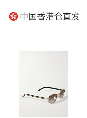 1h可退 香港直邮Prada 普拉达 女士 椭圆框镀金太阳眼镜 0PRB53SZ