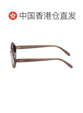 香港直邮LOEWE 罗意威 女士 棕色 Slim Round 太阳镜 LW40162U485