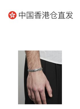 香港直邮Emanuele Bicocchi 钻石切割扁平编织手链 FKXB2